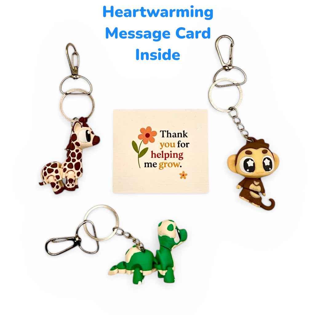 3 Pack 3D Printed Keychain Set-1