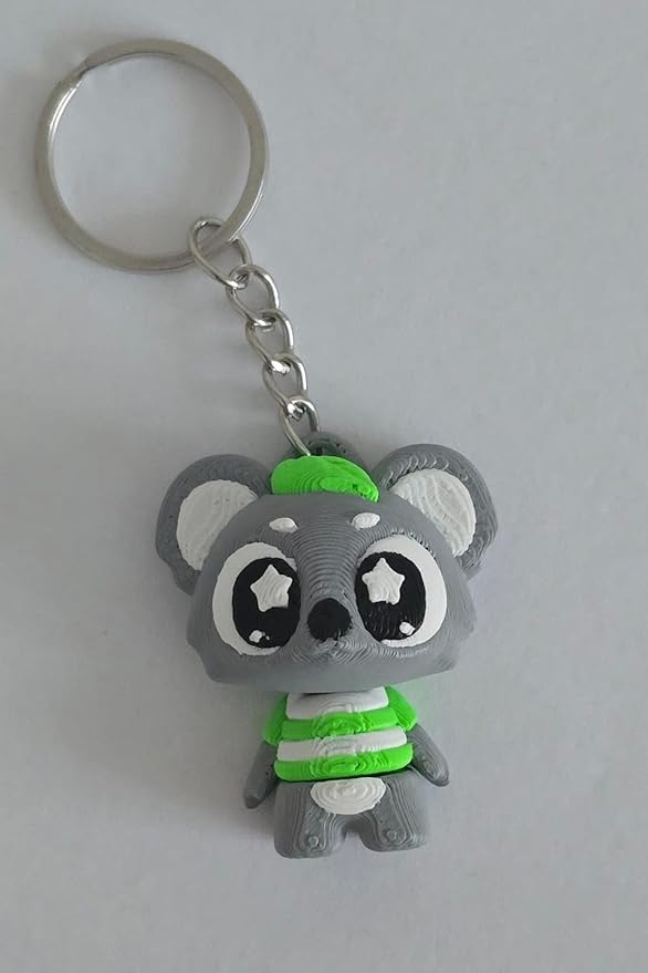 3 Pack 3D Printed Keychain Set -4